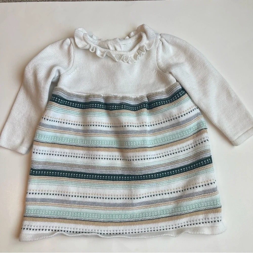Gymboree multi striped sweater dress size 18-24 month 143
